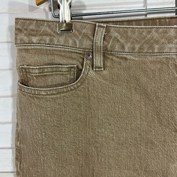 Lands End Jeans 14P Tan Brown Denim NWOT - Picture 4 of 11